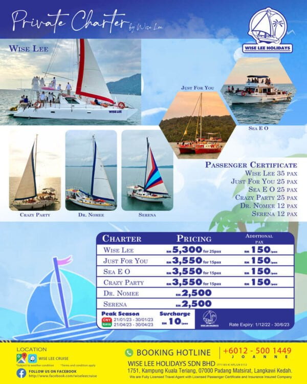 Private Charter Cruise Wise Lee Holidays Sunset Cruise Charter Cruise Meaning